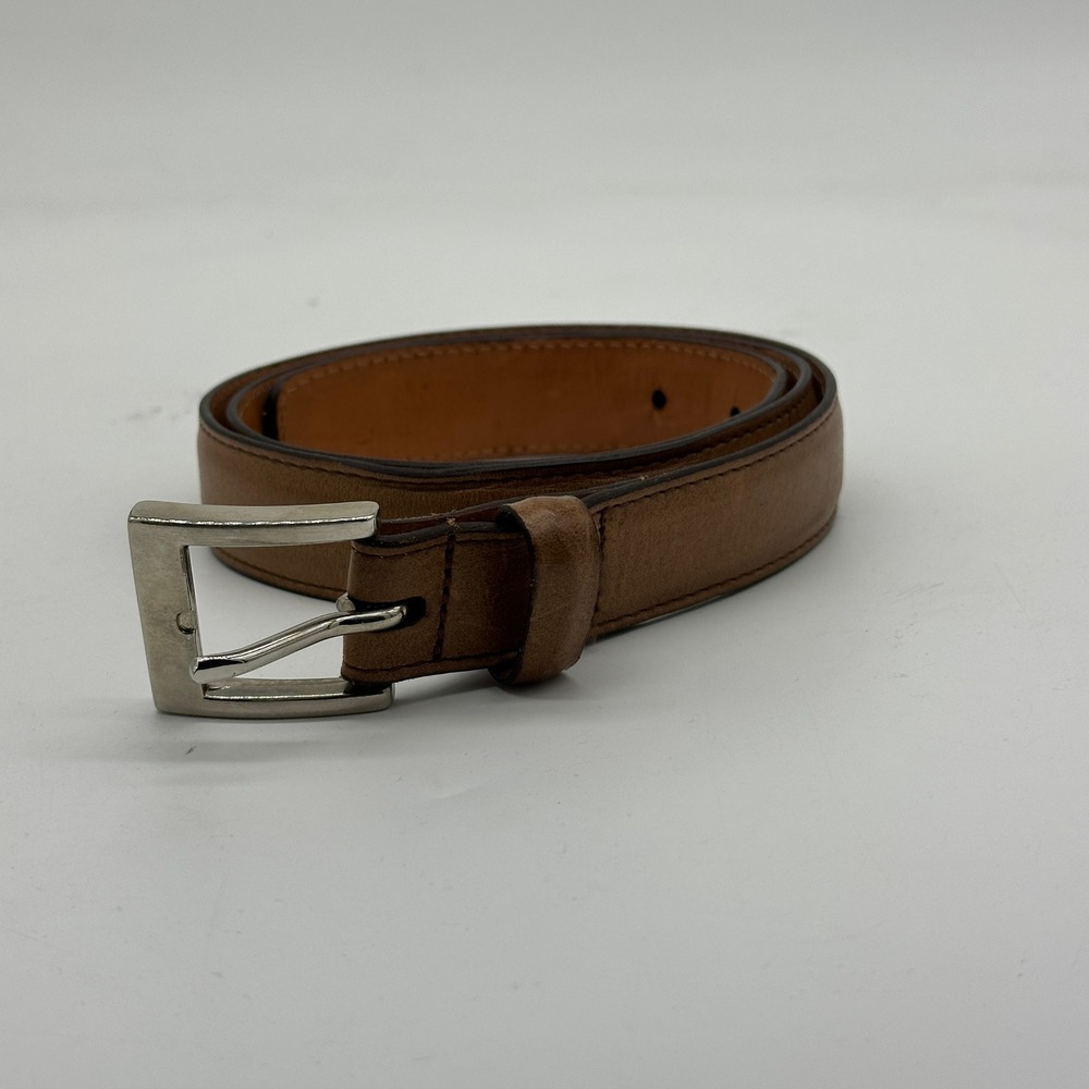 Thursday Boot Co Everyday‎ Mens Leather Belt Large Brown Buckle Dress Classic